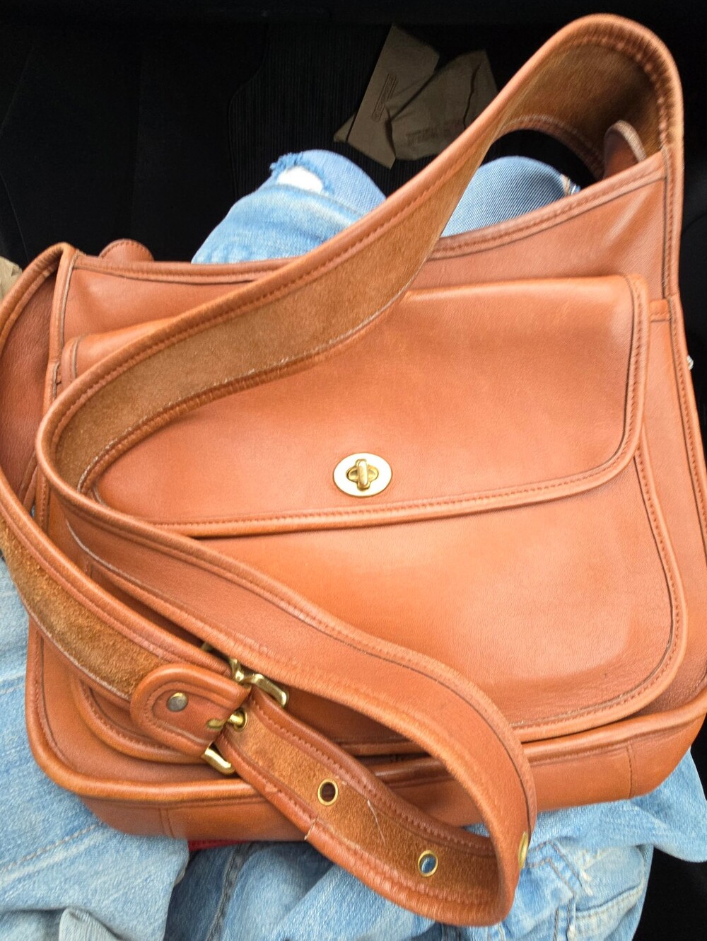 Vintage Coach British Tan Taft 9980 - Picture 3 of 10